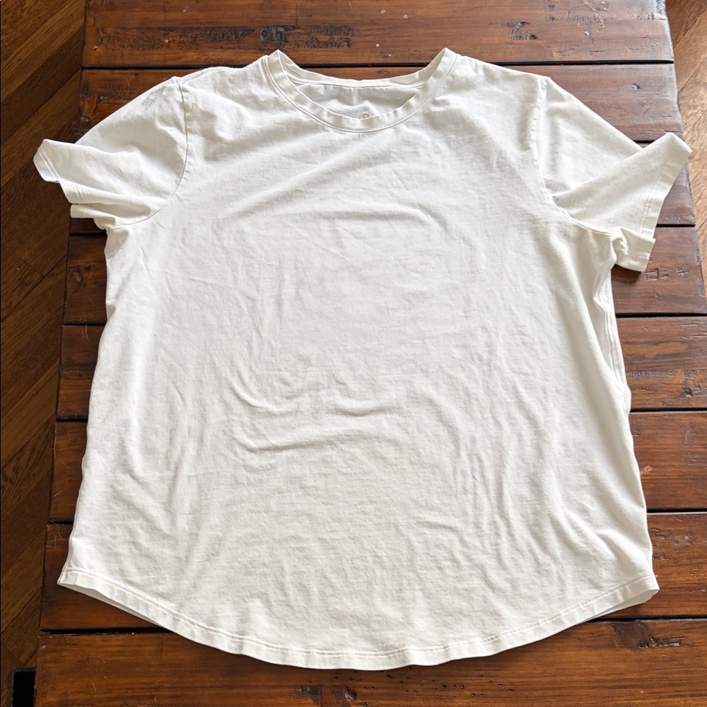 lululemon athletica Women's White Short Sleeve Crew Tee
